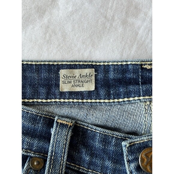 AG Adriano Goldschmied Jeans Womens 26 Stevie Ankle Slim Straight Distressed - Picture 7 of 11